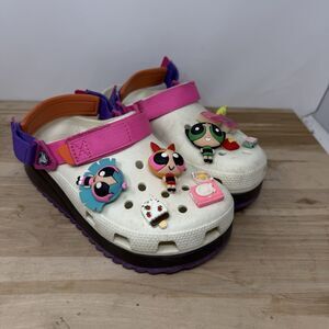 Crocs Classic Hiker Clog 206772 White Pink Purple Size M 7/ W 9